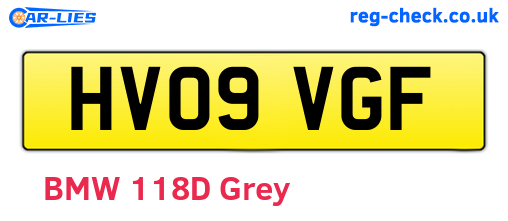 HV09VGF are the vehicle registration plates.