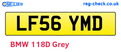 LF56YMD are the vehicle registration plates.