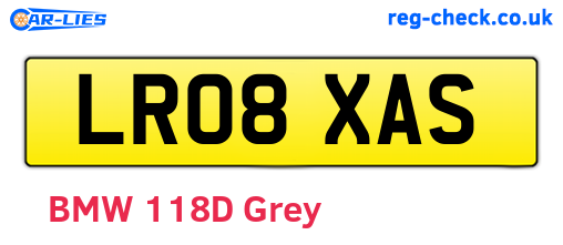 LR08XAS are the vehicle registration plates.