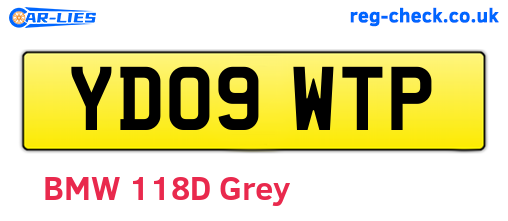 YD09WTP are the vehicle registration plates.
