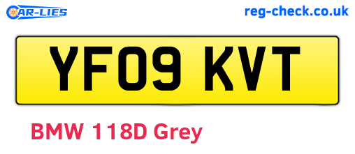 YF09KVT are the vehicle registration plates.
