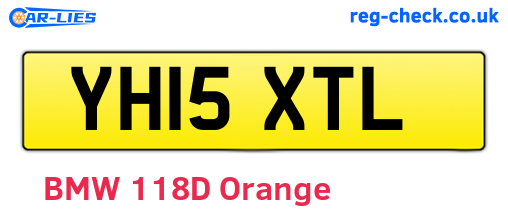 YH15XTL are the vehicle registration plates.