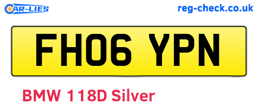 FH06YPN are the vehicle registration plates.