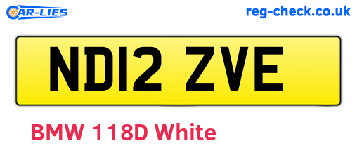 ND12ZVE are the vehicle registration plates.