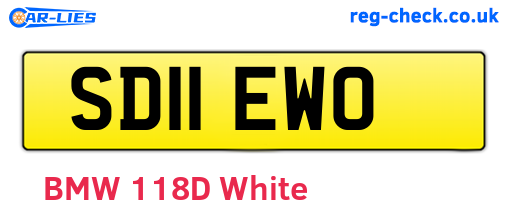 SD11EWO are the vehicle registration plates.