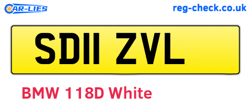 SD11ZVL are the vehicle registration plates.