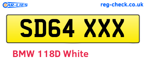 SD64XXX are the vehicle registration plates.