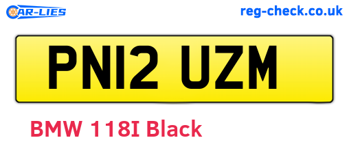 PN12UZM are the vehicle registration plates.