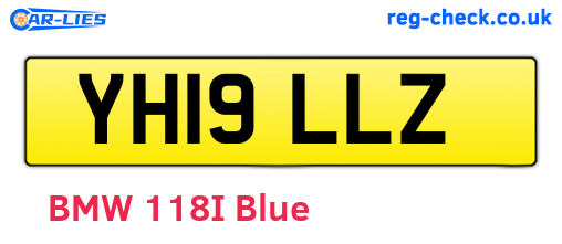 YH19LLZ are the vehicle registration plates.