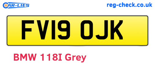 FV19OJK are the vehicle registration plates.