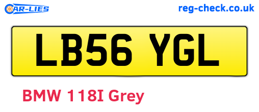 LB56YGL are the vehicle registration plates.