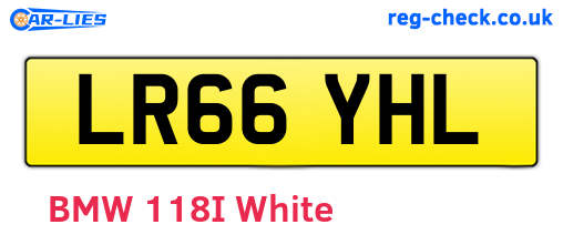 LR66YHL are the vehicle registration plates.