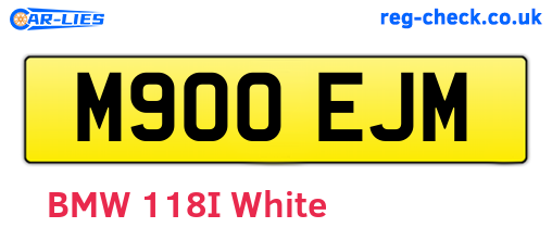 M900EJM are the vehicle registration plates.