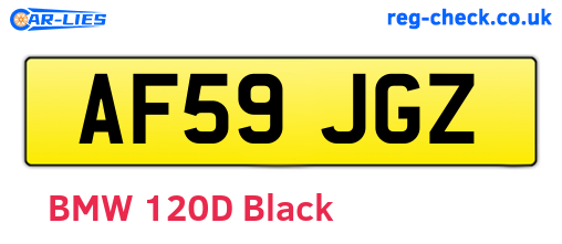 AF59JGZ are the vehicle registration plates.