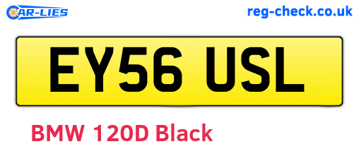EY56USL are the vehicle registration plates.