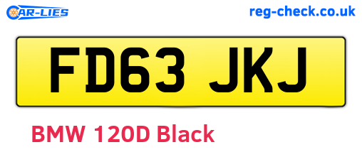 FD63JKJ are the vehicle registration plates.