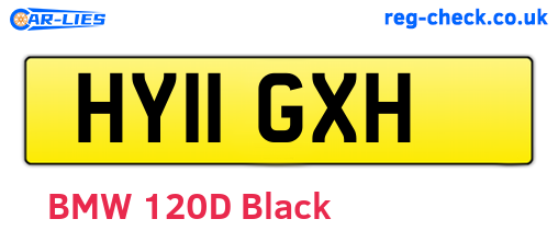HY11GXH are the vehicle registration plates.