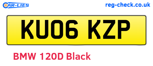 KU06KZP are the vehicle registration plates.