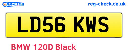LD56KWS are the vehicle registration plates.