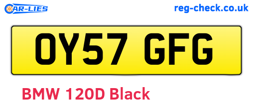 OY57GFG are the vehicle registration plates.