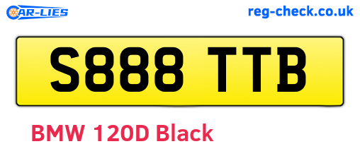 S888TTB are the vehicle registration plates.