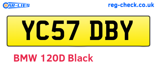 YC57DBY are the vehicle registration plates.