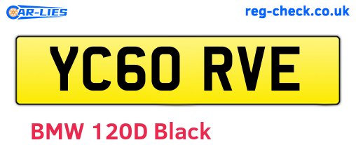 YC60RVE are the vehicle registration plates.