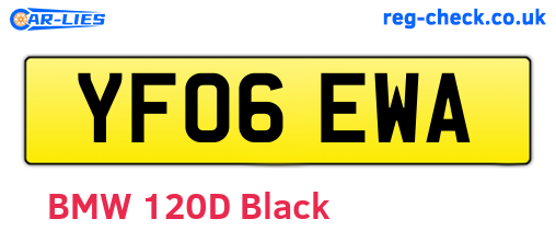 YF06EWA are the vehicle registration plates.