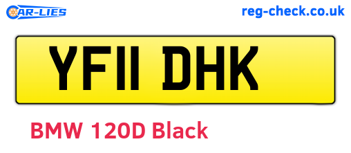 YF11DHK are the vehicle registration plates.