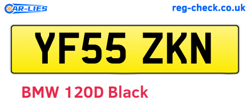 YF55ZKN are the vehicle registration plates.