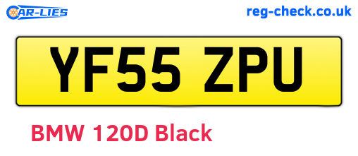 YF55ZPU are the vehicle registration plates.