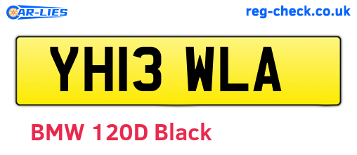 YH13WLA are the vehicle registration plates.