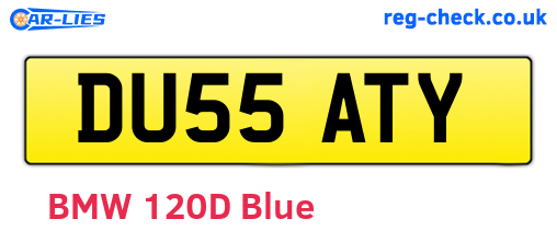 DU55ATY are the vehicle registration plates.