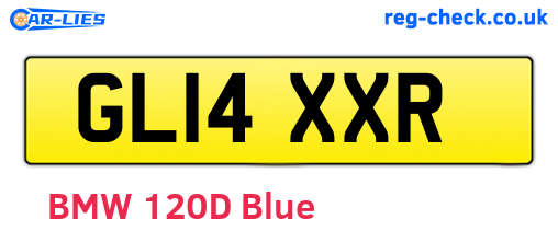 GL14XXR are the vehicle registration plates.