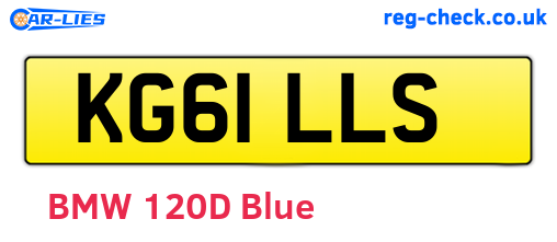KG61LLS are the vehicle registration plates.