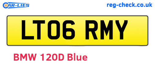 LT06RMY are the vehicle registration plates.