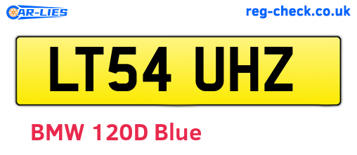 LT54UHZ are the vehicle registration plates.