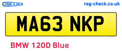 MA63NKP are the vehicle registration plates.