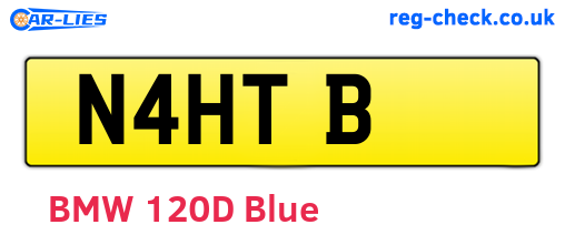 N4HTB are the vehicle registration plates.