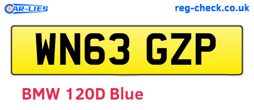 WN63GZP are the vehicle registration plates.
