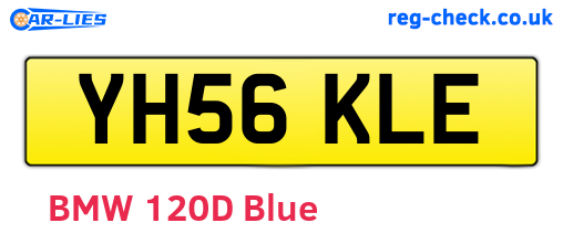 YH56KLE are the vehicle registration plates.