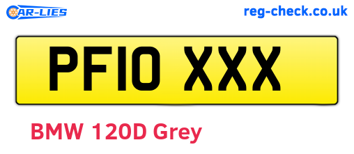PF10XXX are the vehicle registration plates.