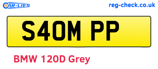 S40MPP are the vehicle registration plates.