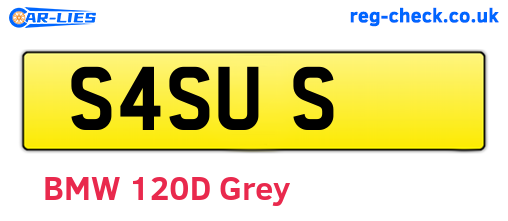 S4SUS are the vehicle registration plates.