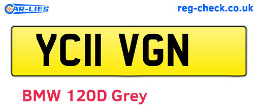 YC11VGN are the vehicle registration plates.