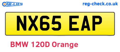 NX65EAP are the vehicle registration plates.