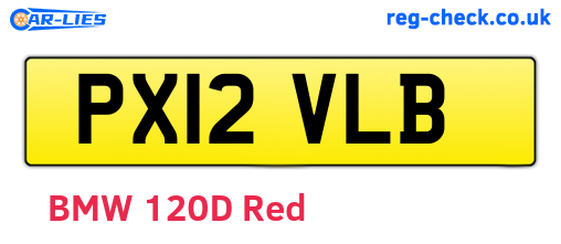 PX12VLB are the vehicle registration plates.