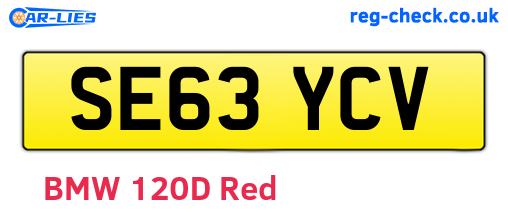 SE63YCV are the vehicle registration plates.