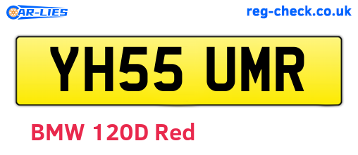 YH55UMR are the vehicle registration plates.
