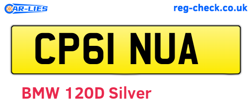 CP61NUA are the vehicle registration plates.